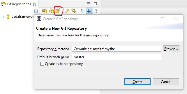 Create a local git repository